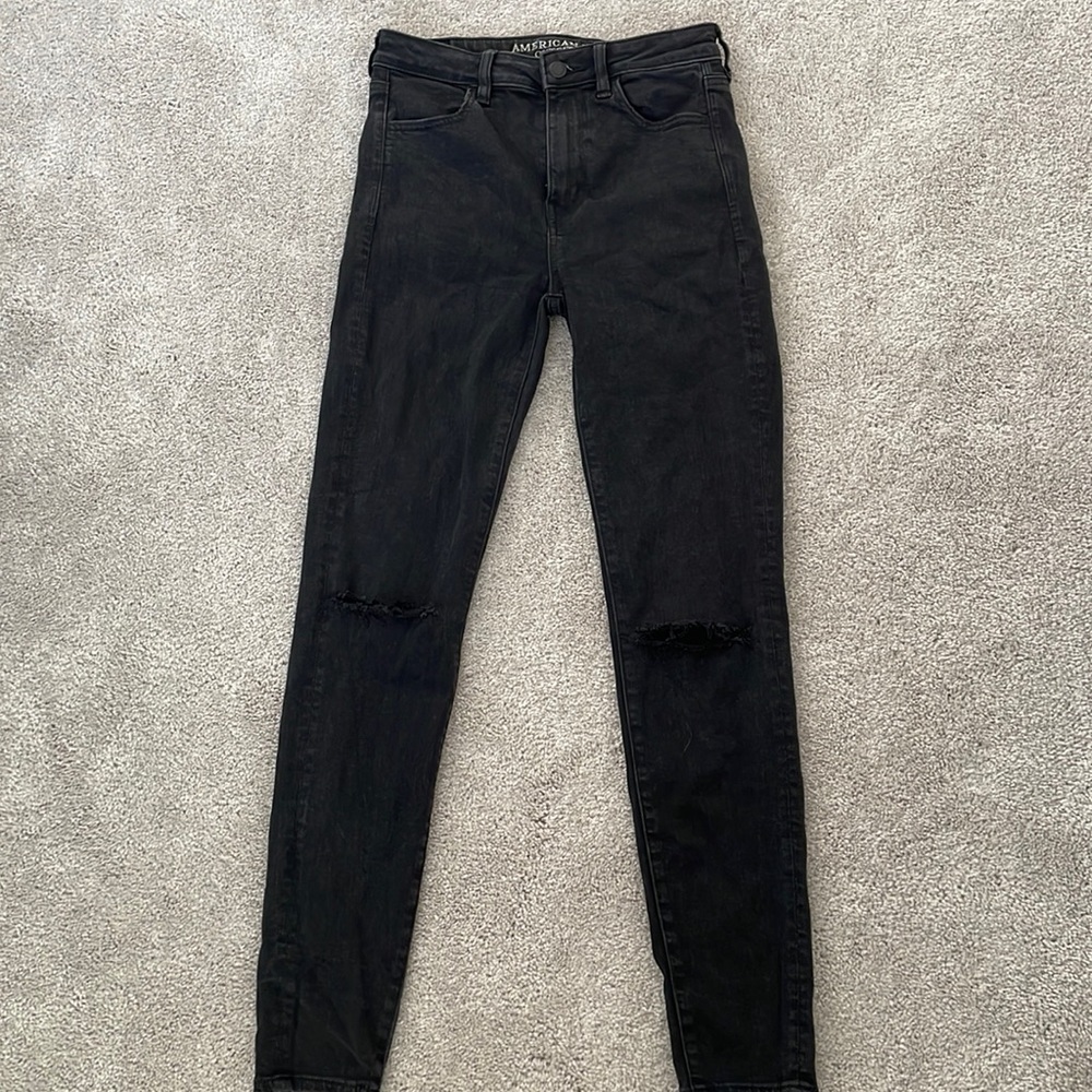 Black American Eagle Jegging